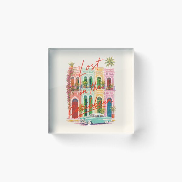 Item preview, Lost in the Caribbean Vintage Tropical Travel Poster designed and sold by Islabonita..