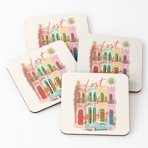 Item preview, Lost in the Caribbean Vintage Tropical Travel Poster designed and sold by Islabonita..