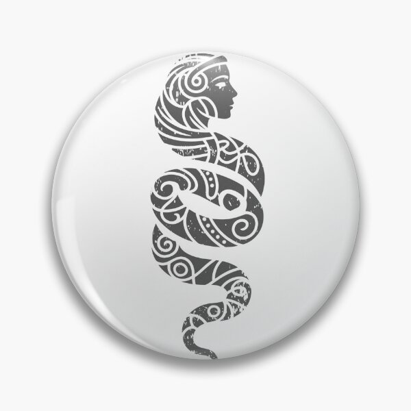Item preview, Aged Worn Vintage Medusa woman snake designed and sold by BlueLineLAX.