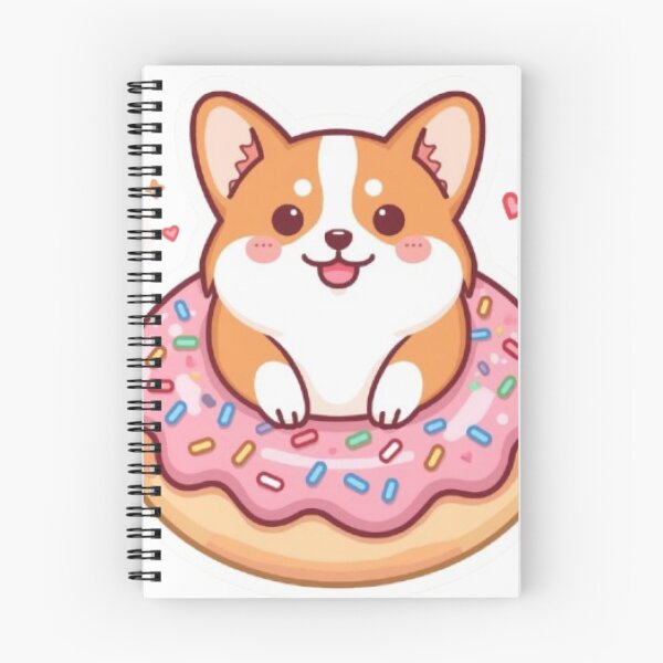 Item preview, Kawaii Corgi in Donut Sticker | Cute Dog Lover Gift designed and sold by Stylestickers55.