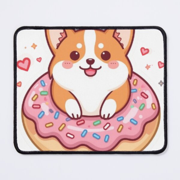 Item preview, Kawaii Corgi in Donut Sticker | Cute Dog Lover Gift designed and sold by Stylestickers55.