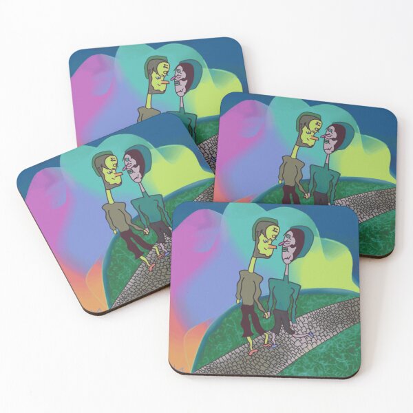 Item preview, Abstract Couple Walking on Cobblestone Path designed and sold by PsychoVortex.