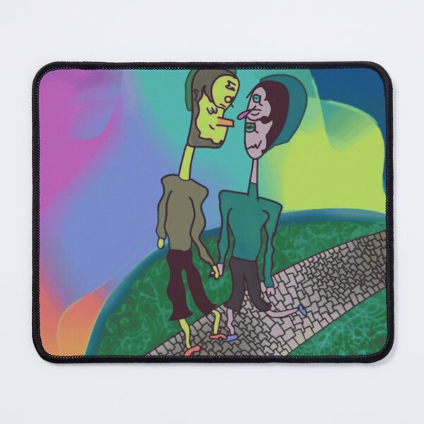 Item preview, Abstract Couple Walking on Cobblestone Path designed and sold by PsychoVortex.
