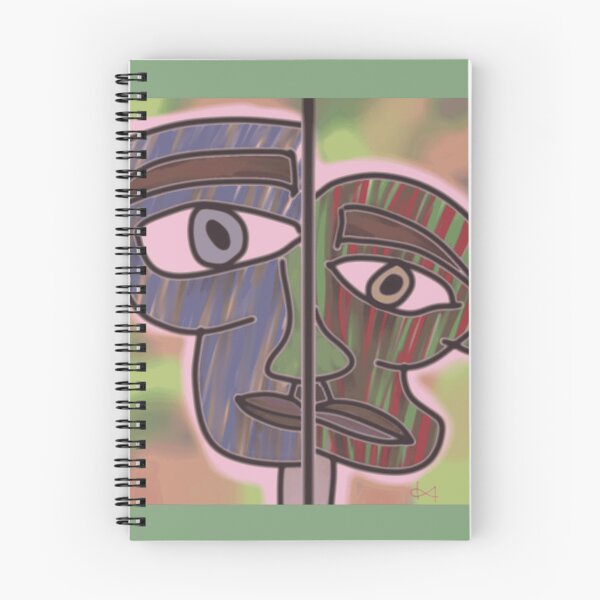 Item preview, Split Face Abstract Cubism Portrait designed and sold by PsychoVortex.