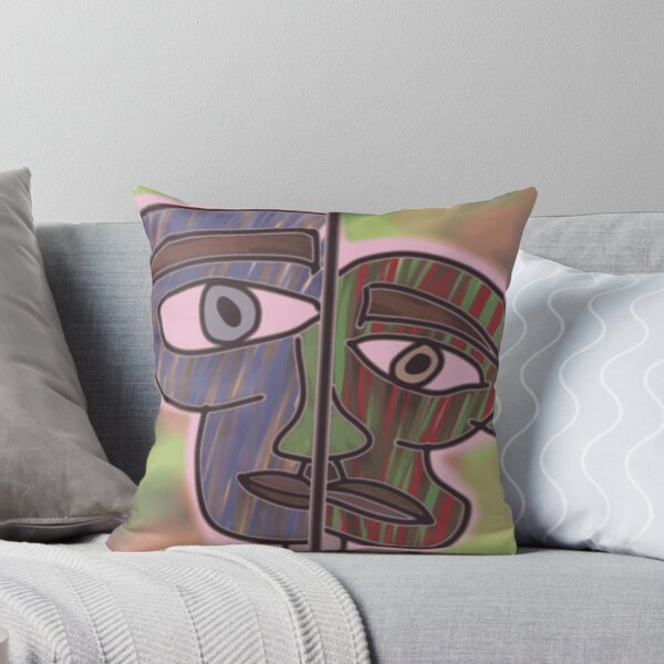 Item preview, Split Face Abstract Cubism Portrait designed and sold by PsychoVortex.