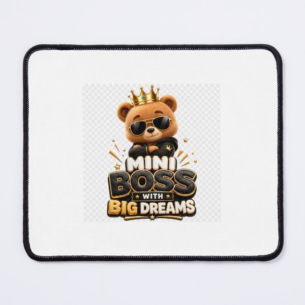 Item preview, Mini Boss With Big Dreams Baby Bear designed and sold by TaiwoDesigns.