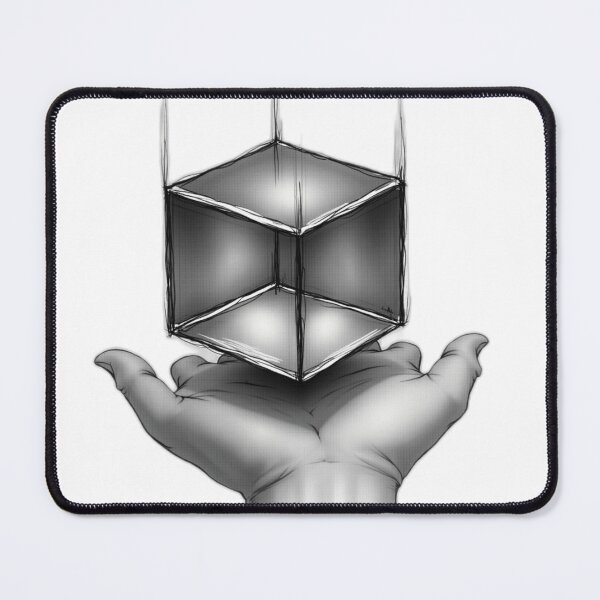 Item preview, Hand Holding a Transparent Cube Wall Art designed and sold by Qubivibe.