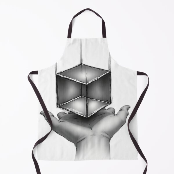 Item preview, Hand Holding a Transparent Cube Wall Art designed and sold by Qubivibe.