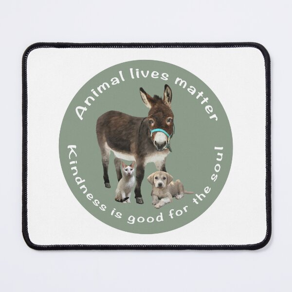 Item preview, Animal lives matter. Donkey Cat Dog All proceeds go to animal charities and rescues designed and sold by AnimalFriends1.