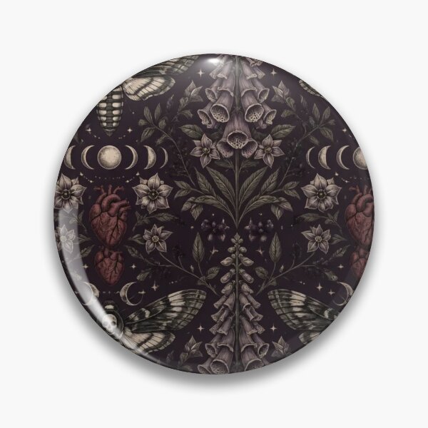 Item preview, Occult Anatomy Moth Botanical Vintage Witch Pattern designed and sold by StickyGuys.
