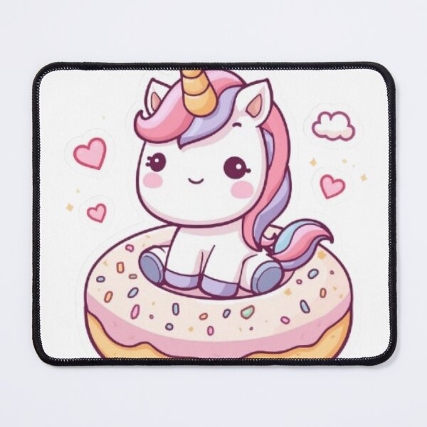 Item preview, Kawaii Unicorn Donut Sticker | Cute Magical Sweet Treat Design designed and sold by Stylestickers55.