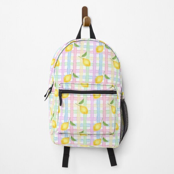 Item preview, Watercolor Lemons on Pastel Plaid, summer vibe designed and sold by eves_aquadreams.