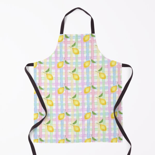 Item preview, Watercolor Lemons on Pastel Plaid, summer vibe designed and sold by eves_aquadreams.