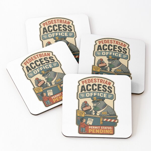 Item preview, Pedestrian Access Office Pigeon Bureaucracy Humor designed and sold by Print Loft.
