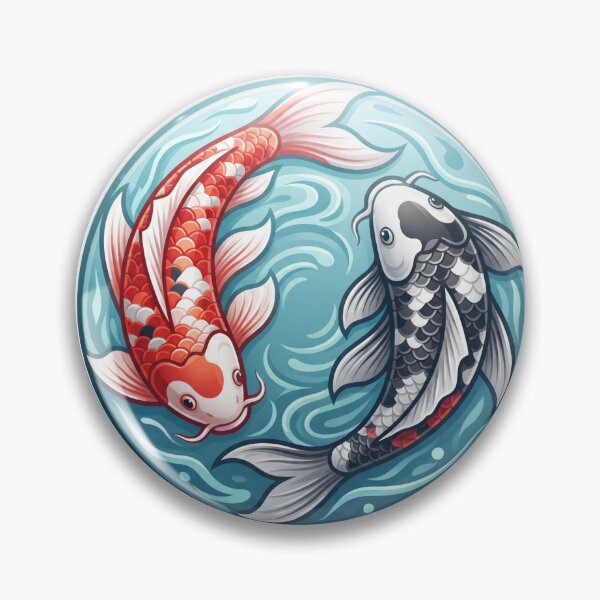 Item preview, 3D Koi fish circle artwork designed and sold by kidoramagic.