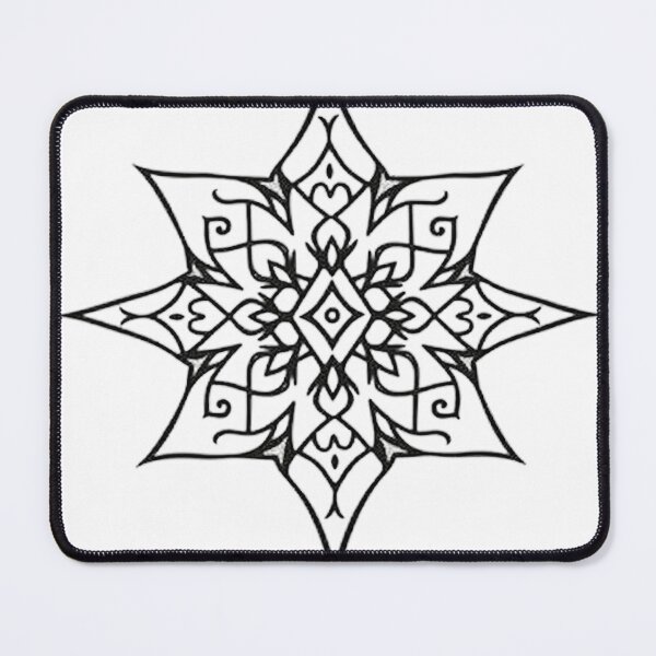 Item preview, Abstract Geometric Star Tattoo Design designed and sold by Qubivibe.