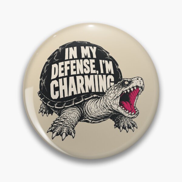 Item preview, In My Defense I’m Charming Snapping Turtle Graphic Tee designed and sold by POD DYNASTY | Original Print On Demand T-Shirt Graphics.