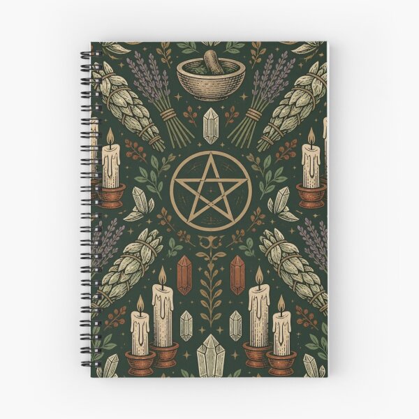Item preview, Pentagram Herbs Witchcraft Altar Vintage Pattern designed and sold by StickyGuys.
