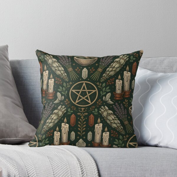 Item preview, Pentagram Herbs Witchcraft Altar Vintage Pattern designed and sold by StickyGuys.