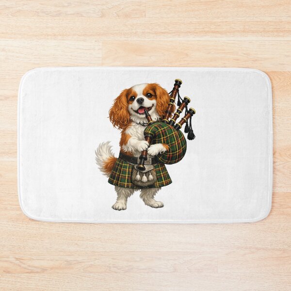 Item preview, Bagpipes playing Blenheim Cavalier designed and sold by SpottyRainbow.