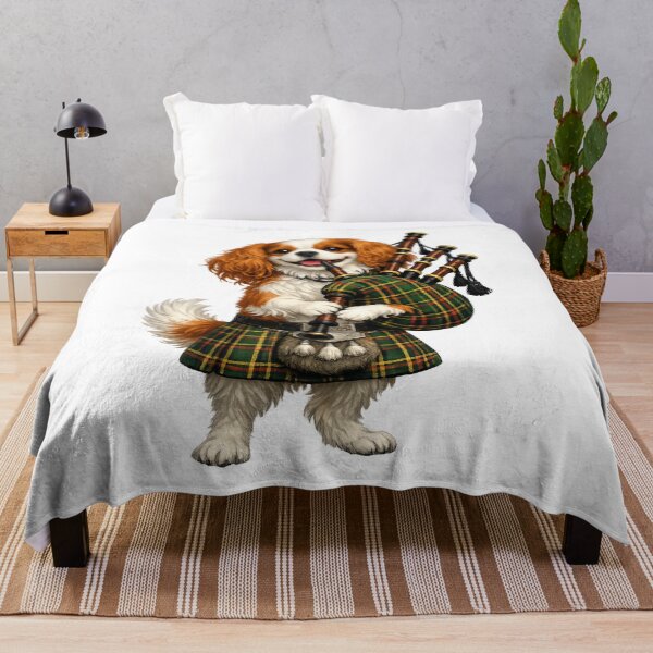 Item preview, Bagpipes playing Blenheim Cavalier designed and sold by SpottyRainbow.