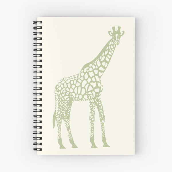 Item preview, Minimal Monochrome Giraffe Line Art Scandinavian Style Animal Illustration Sage Green designed and sold by Nasdigitalart.