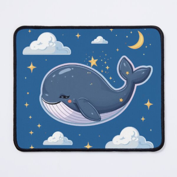 Item preview, Cute Cosmic Baby Whale Kawaii Sticker | Dreamy Moon & Stars Design designed and sold by Stylestickers55.