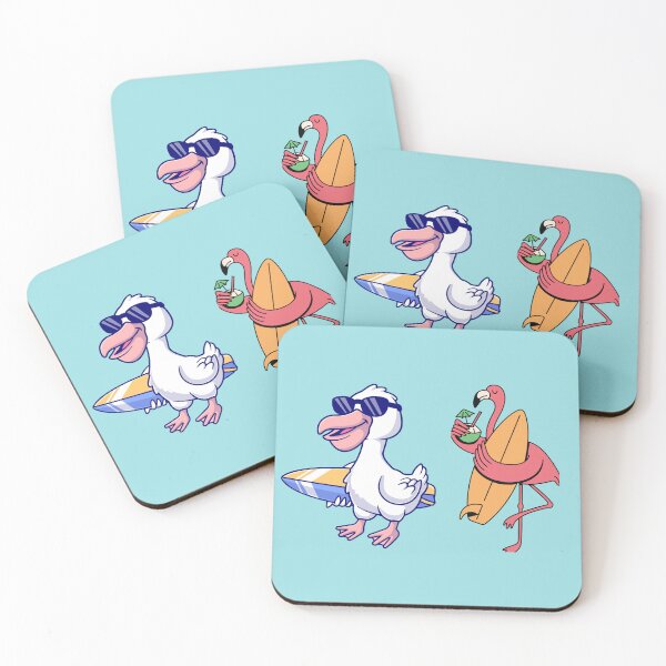 Item preview, Surfing Funny Surfer Goose, Surfboard Beach Summer Surfing Trex Hawaiian designed and sold by HamadaArtivio1.