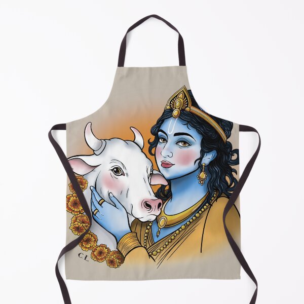Item preview, Lord Krishna with cow designed and sold by Cale Lobba.