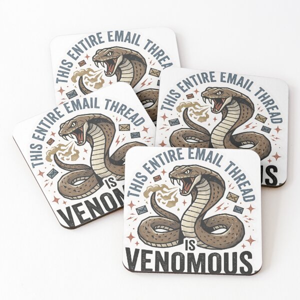 Item preview, Venomous Email Thread - Funny Sarcastic Snake Office Humor designed and sold by 0Zetgest.