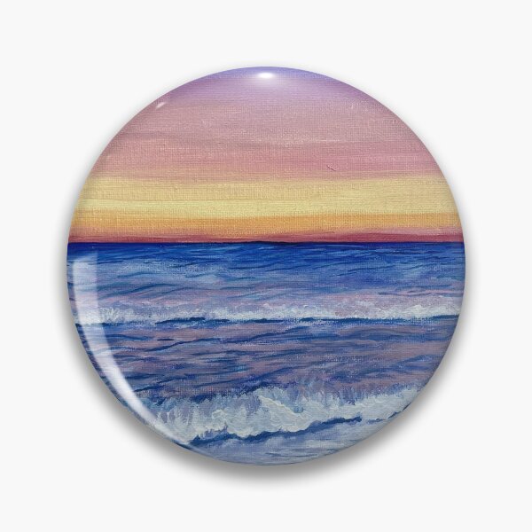 Item preview, Romantic Couple Ocean Sunset Acrylic Painting designed and sold by alexnlanguages.