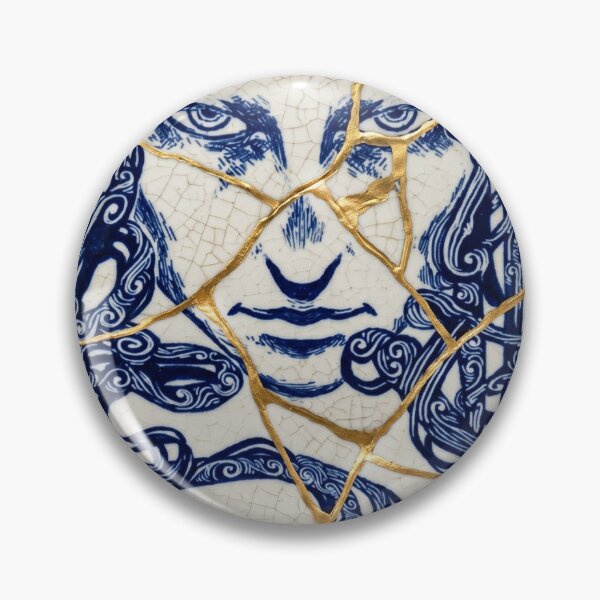 Item preview, Oracle Portrait Kintsugi Ceramic Artwork designed and sold by JFOdesign.