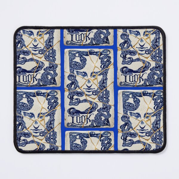 Item preview, Oracle Portrait Kintsugi Ceramic Artwork designed and sold by JFOdesign.