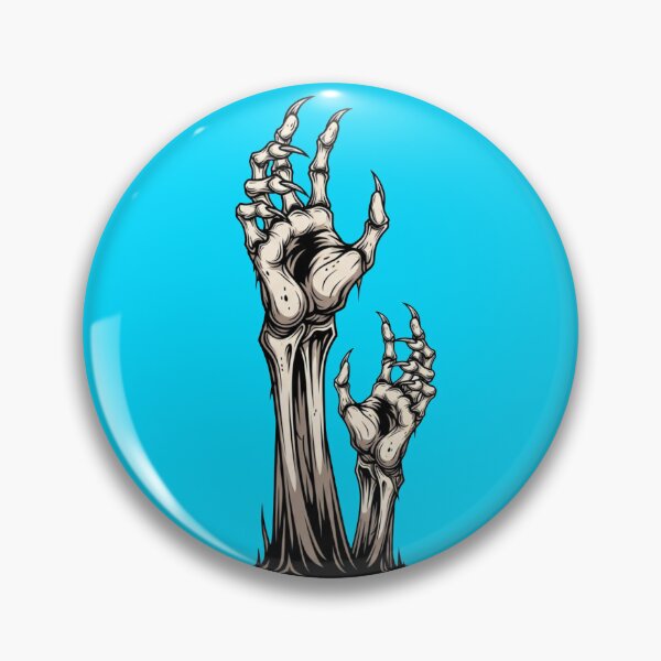 Item preview, Zombie Hands Rising From Grave Skeleton Claws Halloween Design designed and sold by Dzblack.