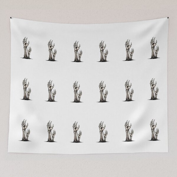 Item preview, Zombie Hands Rising From Grave Skeleton Claws Halloween Design designed and sold by Dzblack.