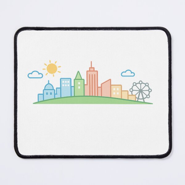 Item preview, Cute Minimalist City Skyline Doodle designed and sold by Stick It Wear It.