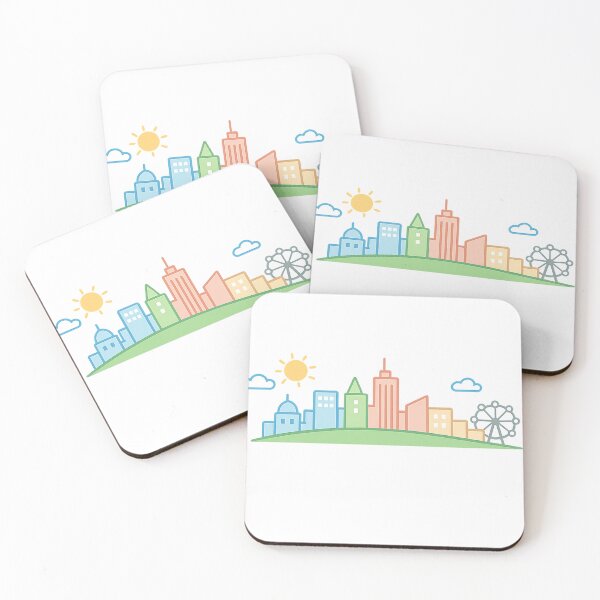 Item preview, Cute Minimalist City Skyline Doodle designed and sold by Stick It Wear It.