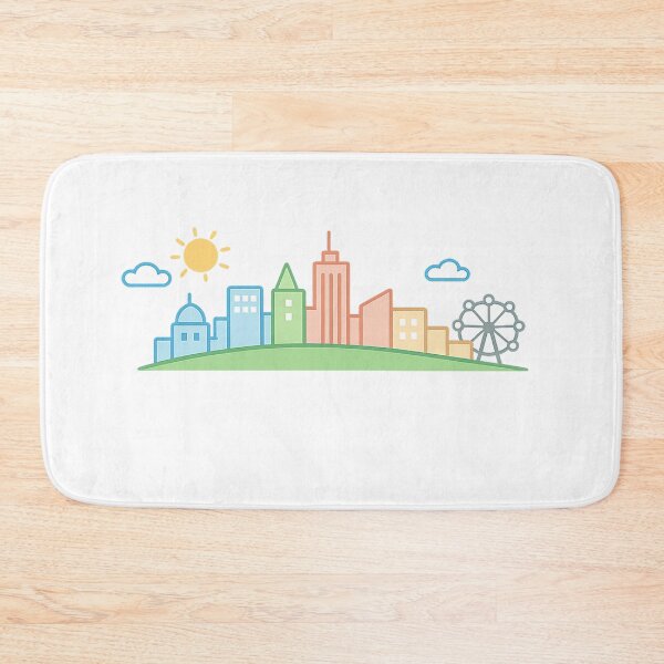 Item preview, Cute Minimalist City Skyline Doodle designed and sold by Stick It Wear It.