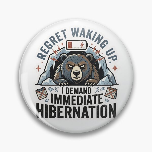 Item preview, Hibernação	Immediate Hibernation - Grumpy Bear Funny Retro Art designed and sold by 0Zetgest.