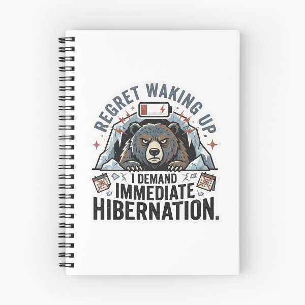 Item preview, Hibernação	Immediate Hibernation - Grumpy Bear Funny Retro Art designed and sold by 0Zetgest.