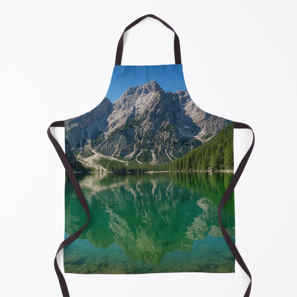 Item preview, Dolomites Lake Braies Emerald Mountain Reflection Fine Art Photography designed and sold by Nexus Space.