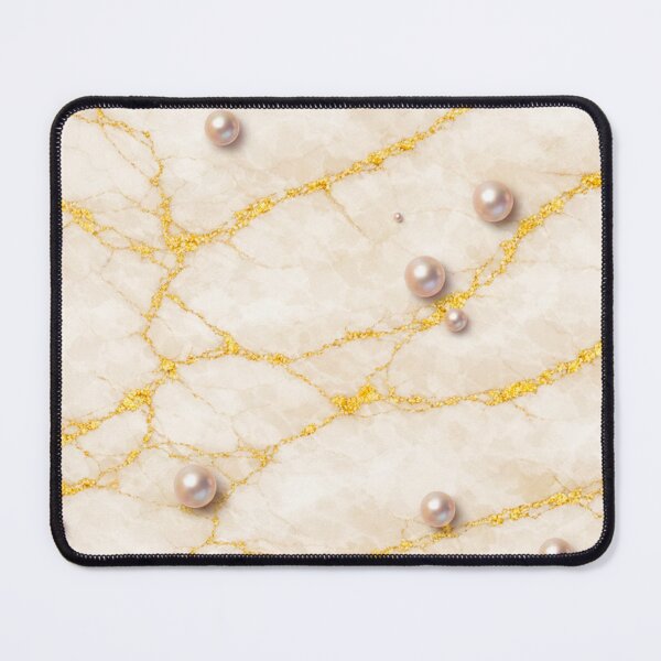 Item preview, Elegant Marble Texture with Gold Veins and Pearls designed and sold by behappyandrelax.