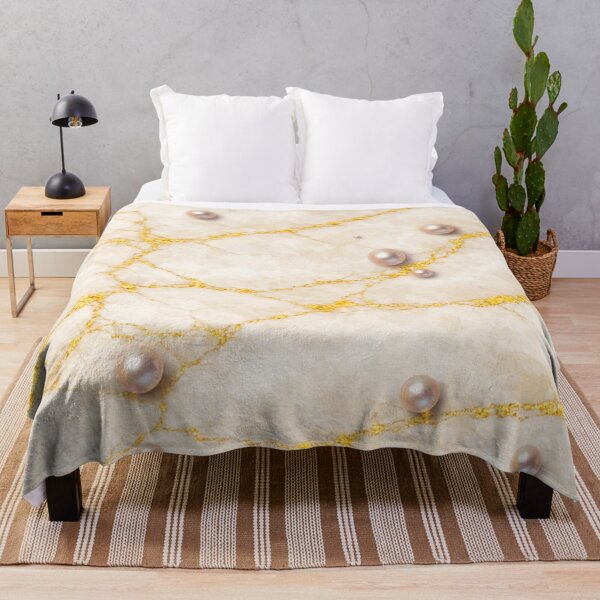 Item preview, Elegant Marble Texture with Gold Veins and Pearls designed and sold by behappyandrelax.