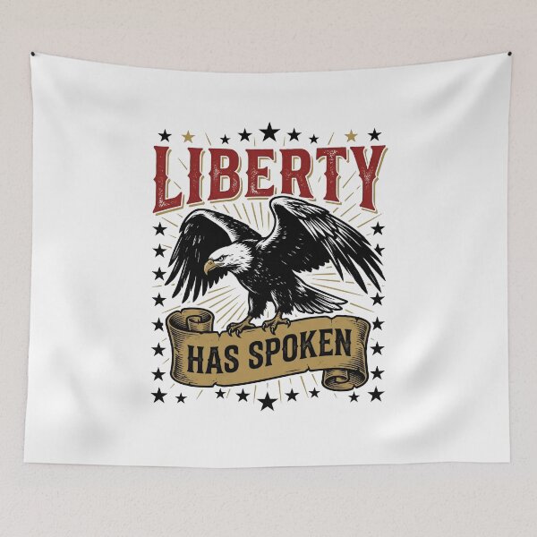 Item preview, Liberty Has Spoken Vintage Americana Patriotic Freedom Design designed and sold by get55shirt.