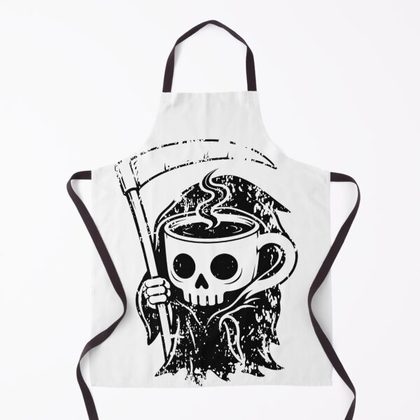 Item preview, Coffee Before Death Reaper Cup Aged Worn graphic designed and sold by BlueLineLAX.