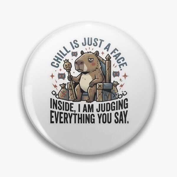 Item preview, Silent Judgment - Funny Sarcastic Capybara Retro Design designed and sold by 0Zetgest.