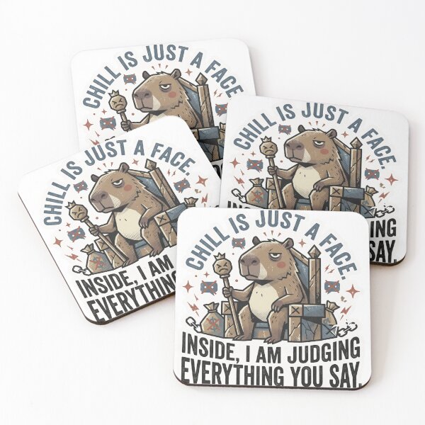 Item preview, Silent Judgment - Funny Sarcastic Capybara Retro Design designed and sold by 0Zetgest.