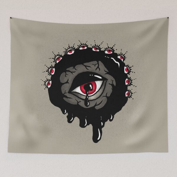 Item preview, Crying Red Eye - Dark Surreal Horror - Gothic Occult Cosmic Eye - Creepy Alternative Art designed and sold by Boriana Giormova.