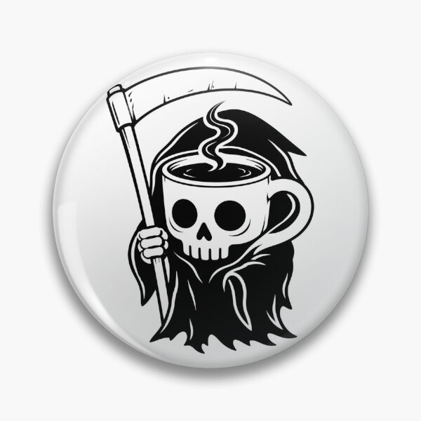 Item preview, Coffee Before Death Reaper Cup  graphic designed and sold by BlueLineLAX.