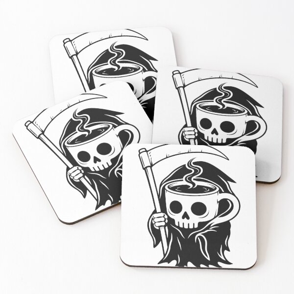 Item preview, Coffee Before Death Reaper Cup  graphic designed and sold by BlueLineLAX.